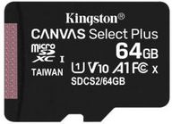 FL MicroSD 64GB MicroSDHC-U1 Kingston CL10 Canvas Plus A1 SDCS2/64GBSP