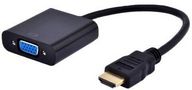 KAB  HDMI to VGA adapter/átalakító 0,15 m, Cablexpert audio A-HDMI-VGA-03