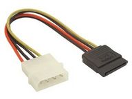 KAB Molex > 1 x SATA tápátalakító kábel  15cm CC-SATA-PS
