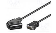 KAB Scart output-VGA input kábel 2m 640x480 felbontás 50071