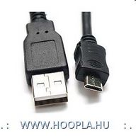 KAB USB micro A/B 1m telefonokhoz fekete VCOM