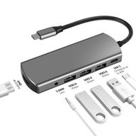KAB VCOM Type-C to HDMI/USB3.0/Type-C/Jack  Adapter szürke CU466