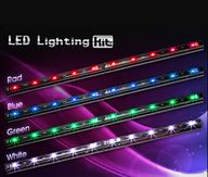 KELL XIGMATEK Xi-Ray LED csík, zöld, 2x15cm, ragasztható tápkábelekkel CAS-E1LAA-U03
